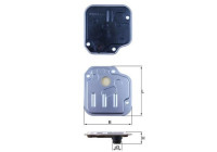 Filtre hydraulique, transmission automatique HX 244 Mahle