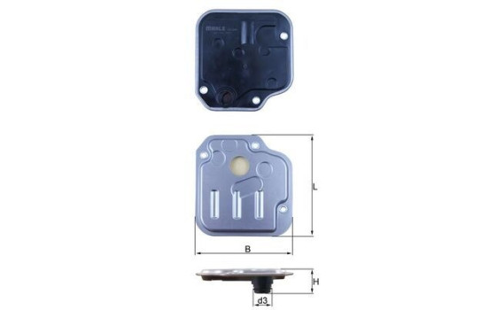 Filtre hydraulique, transmission automatique HX 244 Mahle