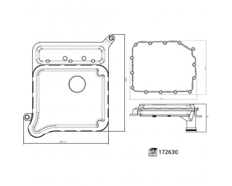 Kit de filtre hydraulique, boîte automatique 172630 FEBI