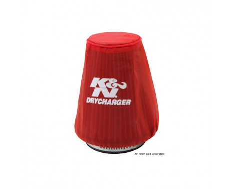 K & N Cache en nylon conique, rouge (22-2030PR)