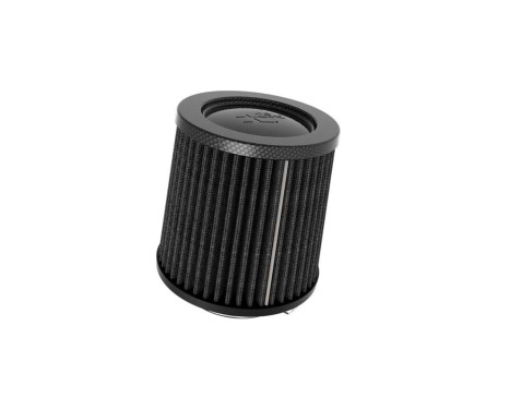 Filtre à air noir K&N Universal Dryflow conique - dessus en fibre de carbone - connexion 70 mm, fond 129 mm,
