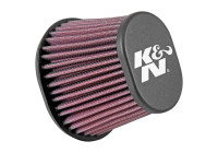 Filtre à air universel K&N, connexion ovale/conique 62 mm, fond 114 mm x 95 mm, haut 76 mm x 51 mm, 102 m