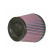 Filtre conique universel K & N avec raccordement 127mm, fond 165mm, maximum 114mm, hauteur 143mm, carbone