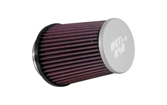 Filtre de remplacement universel K & N Raccord conique de 76 mm + couvercle en argent (RE-5287)