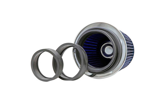 Filtre de remplacement universel K&N série RG avec 3 diamètres de connexion bleu (RG-1001BL), Image 3