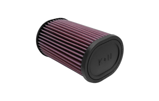 Filtre ovale universel K & N, 62 mm, raccordement 20 degrés, 114 mm x 95 mm, 178 mm (RU-1390)