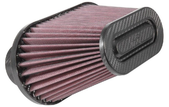 Filtre universel K&N - fibre de carbone - 2x connexion 76 mm, 254 mm x 130 mm en bas, 162 mm x 80 mm en haut, 14, Image 2