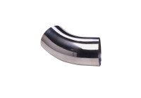 Tube de filtre à air en aluminium universel - 45 degrés - Diamètre 50 mm