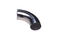Tube de filtre à air en aluminium universel - 90 degrés - Diamètre 76 mm
