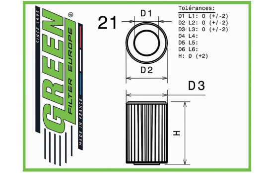 Filtre de rechange vert, Image 2