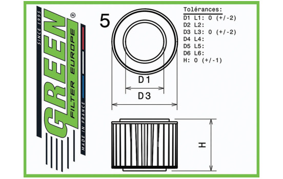 Filtre de rechange vert, Image 2