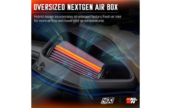 Admission d'air froid K&N NextGen compatible avec Chrysler 300(C) / Dodge Charger et Challenger 5.7L V8 2011-201 50-1542 K&N, Image 7