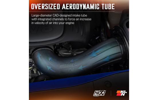 Admission d'air froid K&N NextGen compatible avec Chrysler 300(C) / Dodge Charger et Challenger 5.7L V8 2011-201 50-1542 K&N, Image 8