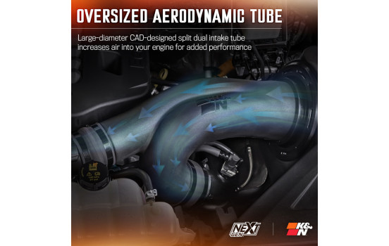 Admission d'air froid K&N NextGen compatible avec Ford F150 et F150 Raptor 2.7L/3.5L V6 2021- (50-2617) K&N, Image 8