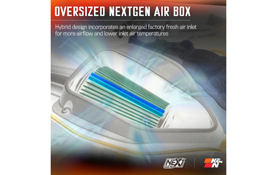 Admission d'air froid K&N NextGen compatible avec Ford F250/F350 Super Duty 6.2L V8 2020-2022 (50-2593) K&N, Image 7