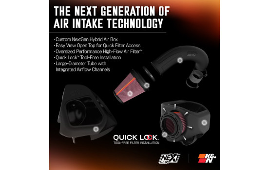 Admission d'air froid K&N NextGen compatible avec RAM 1500 5.7L V8 2019-2024 (50-1578) K&N, Image 6