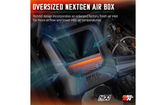 Admission d'air froid K&N NextGen compatible avec Toyota Tundra et Sequoia 5.7L V8 2012-2021 (50-9036) K&N, Image 7