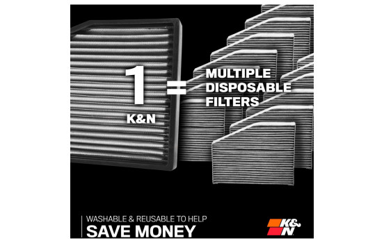 Filtre d'habitacle K&N compatible avec Audi A4 / A5 / A6 / A7 / A8 / Q5 / Q6 / Q7 / Q8 VF3027 K&N, Image 9