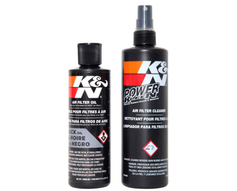K&N Kit de recharge de filtre à air avec bouteille d'huile à presser (99-5050BK) K&N