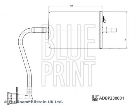 Filtre à carburant ADBP230031 Blue Print, Image 3