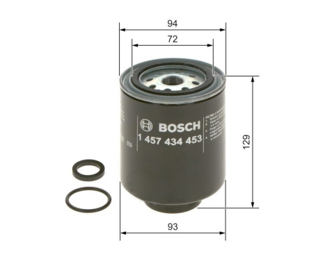 Filtre à carburant N4453 Bosch, Image 6