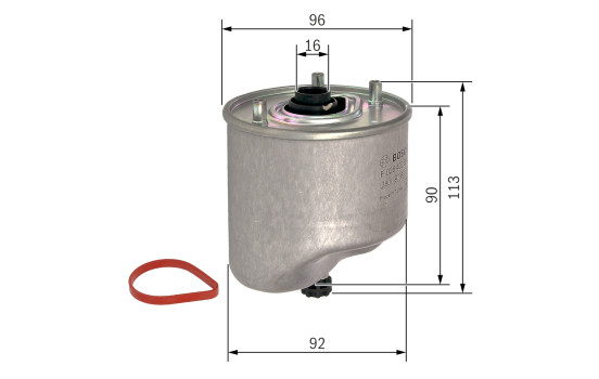 Bosch N2864 - Filtre diesel voiture, Image 2