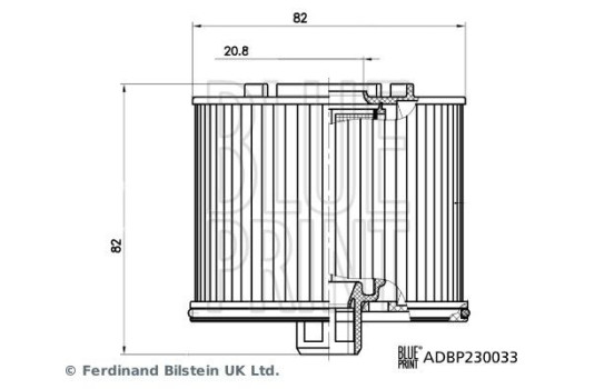 filtre à carburant ADBP230033 Blue Print, Image 3