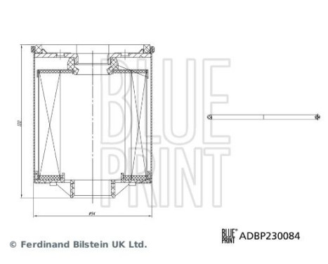 Filtre à carburant ADBP230084 Blue Print