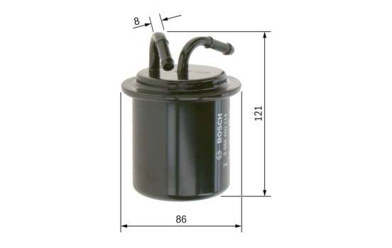 Filtre à carburant F0114 Bosch, Image 4