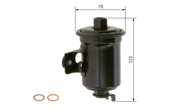 Filtre à carburant F0115 Bosch, Image 6