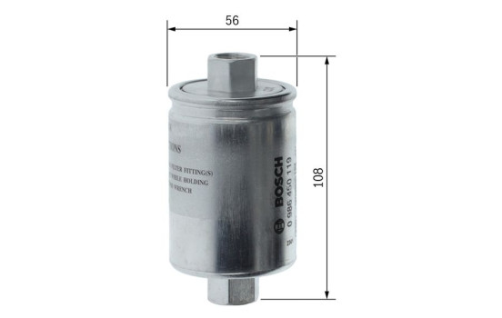 Filtre à carburant F0119 Bosch, Image 6