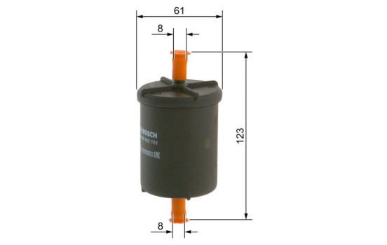 Filtre à carburant F2151 Bosch