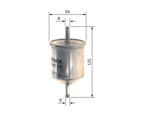 Filtre à carburant F5326 Bosch, Image 7