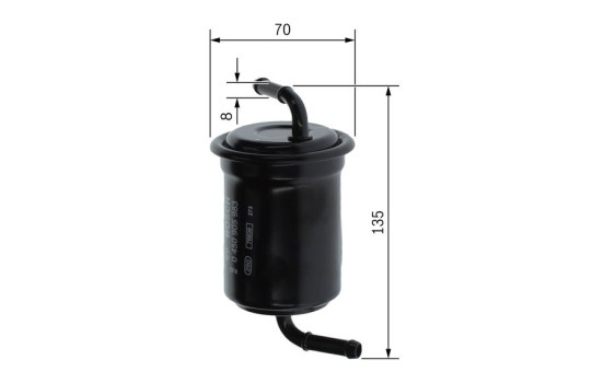 Filtre à carburant F5983 Bosch, Image 6