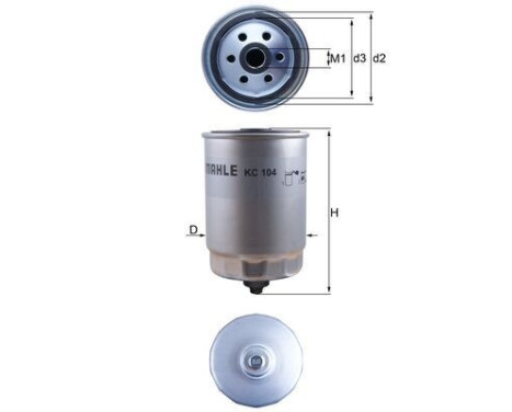 Filtre à carburant KC 104 Mahle, Image 2