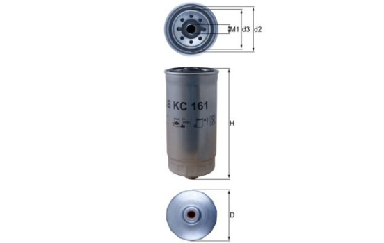 Filtre à carburant KC 161 Mahle, Image 2