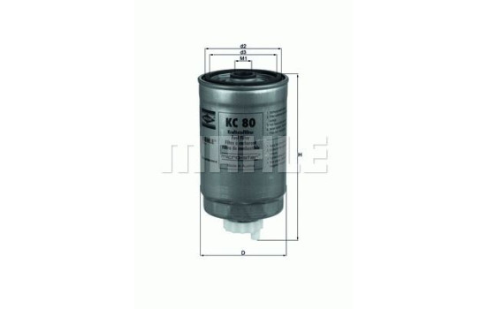 Filtre à carburant KC 80 Mahle