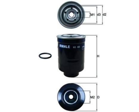 Filtre à carburant KC 83D Mahle