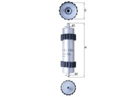 Filtre à carburant KL 1102 Mahle