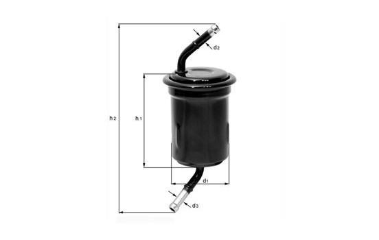 Filtre à carburant KL 115 Mahle, Image 2