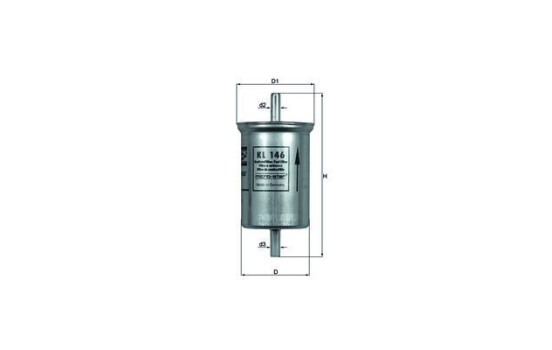 Filtre à carburant KL 146 Mahle, Image 2