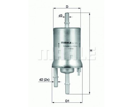 Filtre à carburant KL 572 Mahle, Image 5