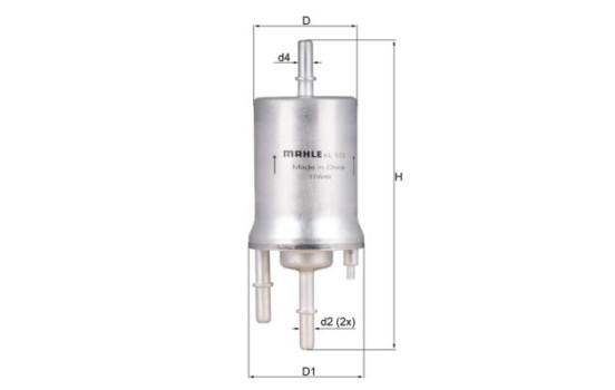 Filtre à carburant KL 572 Mahle, Image 6