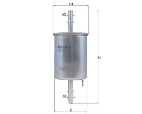 Filtre à carburant KL 573 Mahle, Image 2