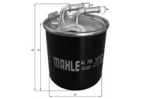 Filtre à carburant KL 723D Mahle