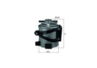 Filtre à carburant KLH 44/17 Mahle