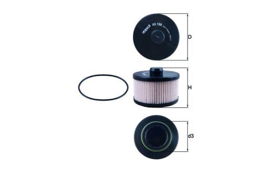 Filtre à carburant KX 199D Mahle