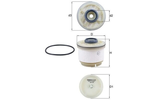 Filtre à carburant KX 268D Mahle, Image 2