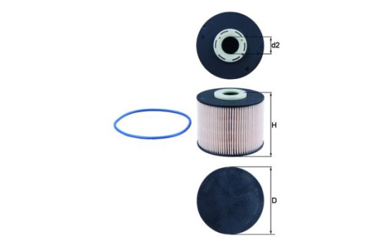 Filtre à carburant KX 331D Mahle, Image 2