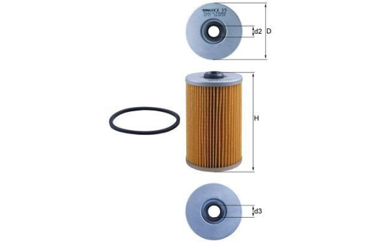 Filtre à carburant KX 35 Mahle, Image 3